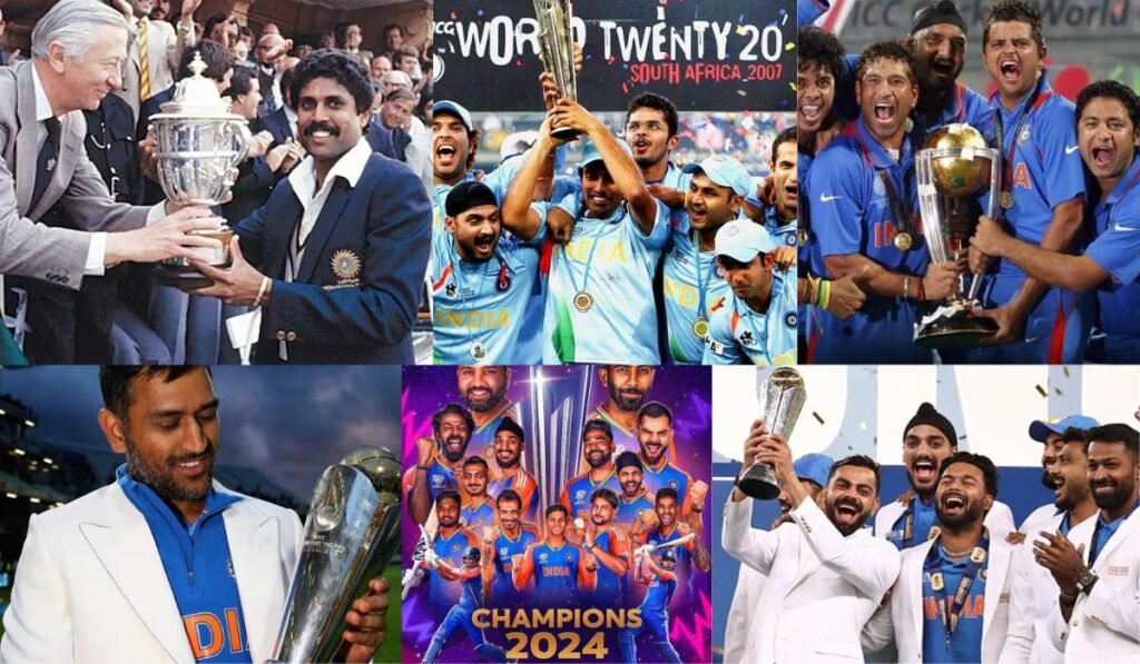 Major Trophies and ICC Titles won by the India