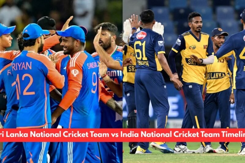 Sri Lanka National Cricket Team vs India National Cricket Team Timeline